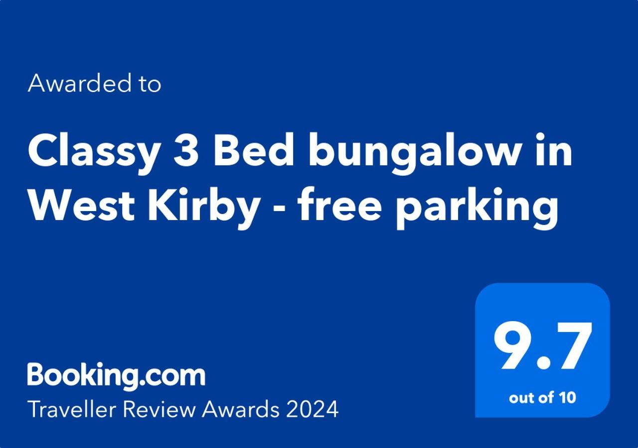 Cosy 3Bed Bungalow In West Kirby, Free Parking Frankby Exterior foto